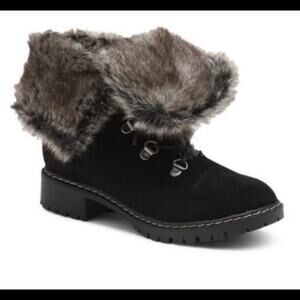 Bass Angelica Black Ankle Boots